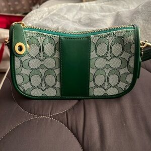 Green coach purse